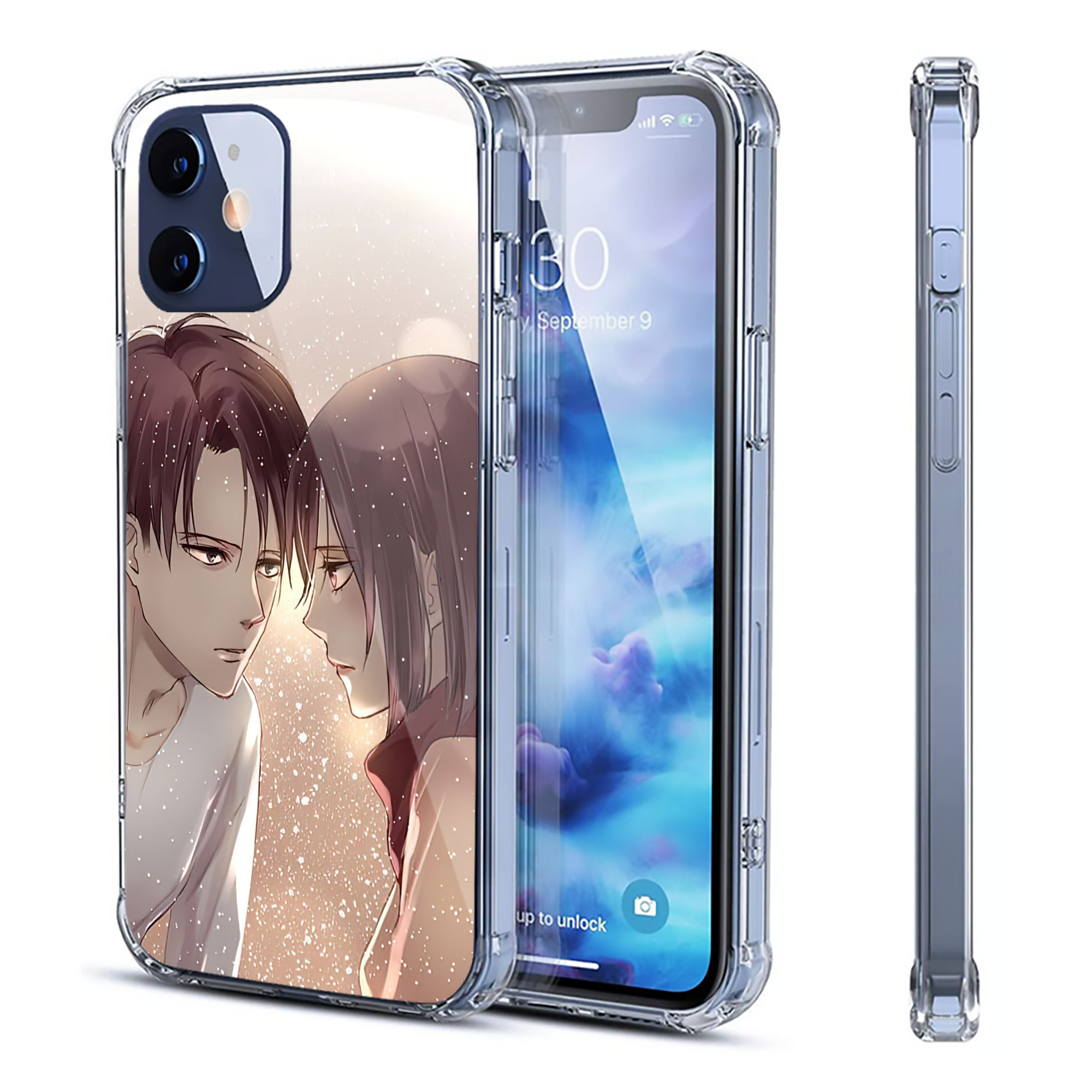 （画像用） 進撃の巨人 Attack on Titan 【iPhone 12シリーズ対応】透明スマホケース（クリアソフトケース）